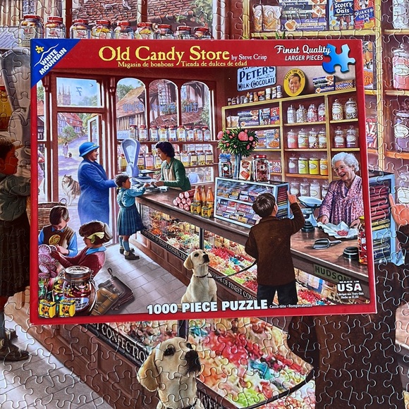 White Mountain Puzzle. Old Candy Store. 1000 Pieces. EUC. Jigsaw Puzzle - Picture 6 of 8